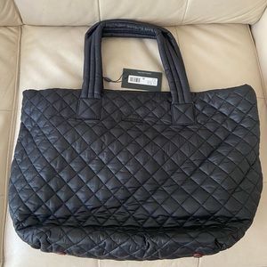 NWT MZ WALLECE Black Rec Metro Tote (Medium)